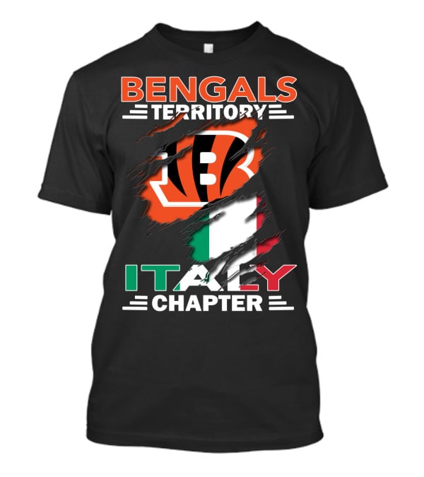 Bengals Territory Italy Chapter Flag T-Shirt