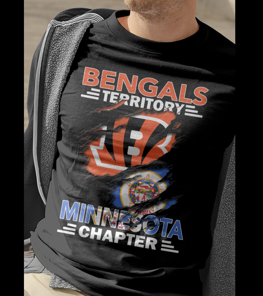 Bengals Territory Minnesota Chapter Football T-Shirt