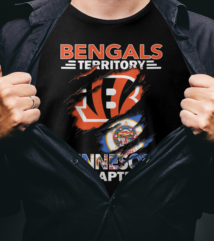 Bengals Territory Minnesota Chapter Football T-Shirt