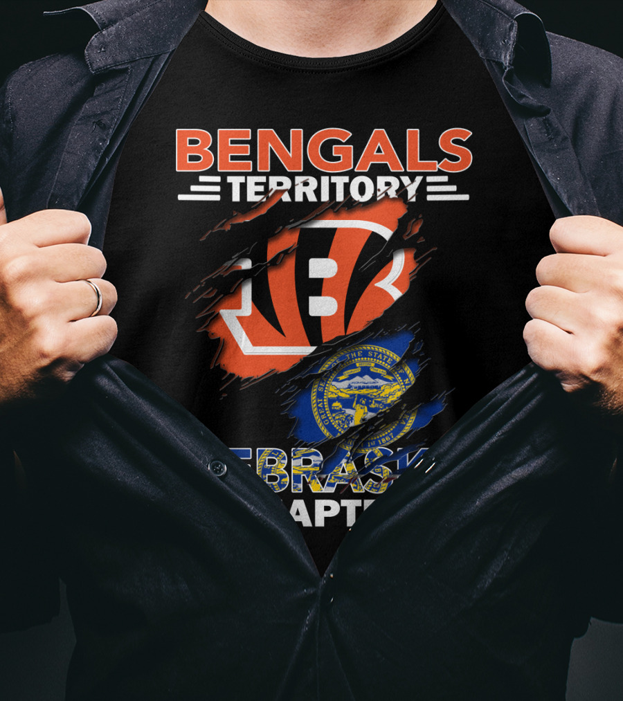 Bengals Territory Nebraska Chapter State Seal Logo Integration T-Shirt