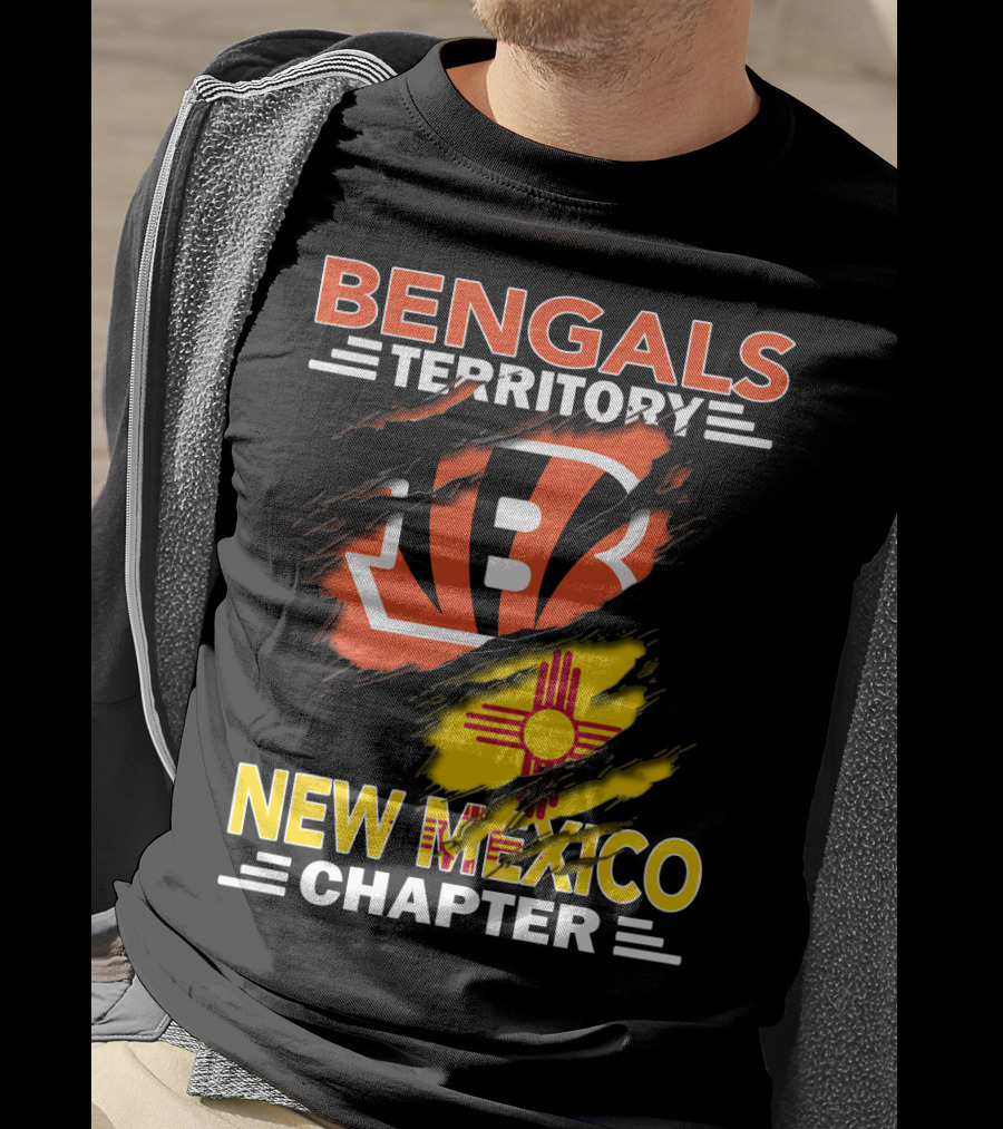 Bengals Territory New Mexico Chapter Ripped T-Shirt