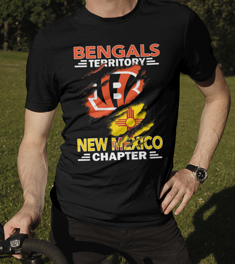 Bengals Territory New Mexico Chapter Ripped T-Shirt
