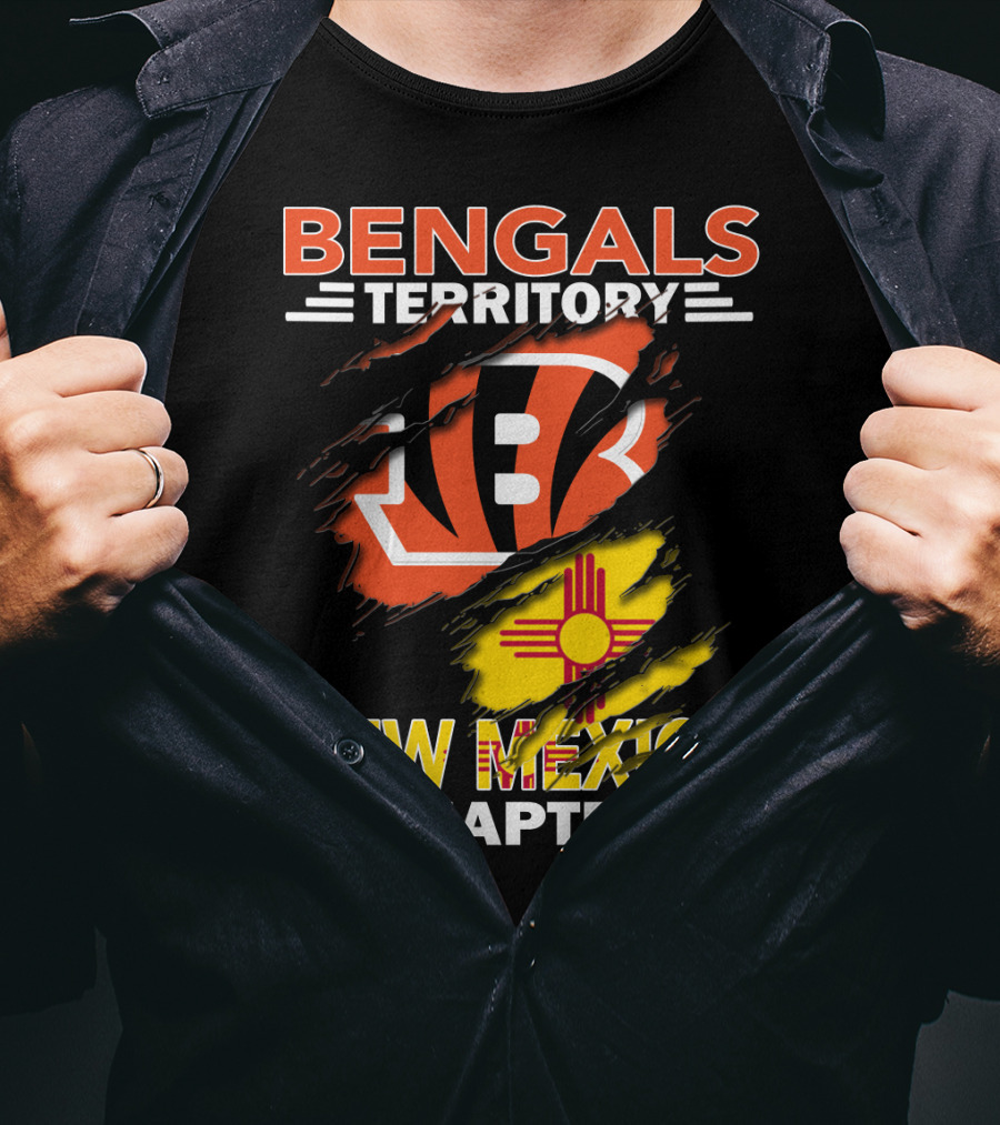 Bengals Territory New Mexico Chapter Ripped T-Shirt