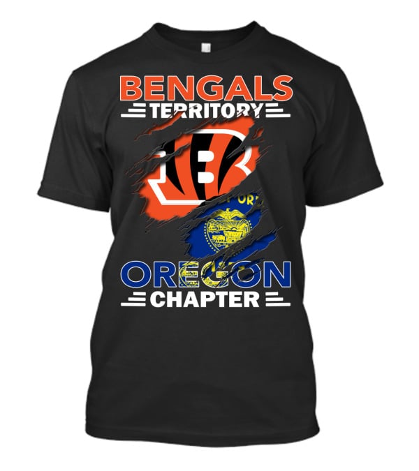 Bengals Territory Oregon Chapter Fan Club Emblem T-Shirt