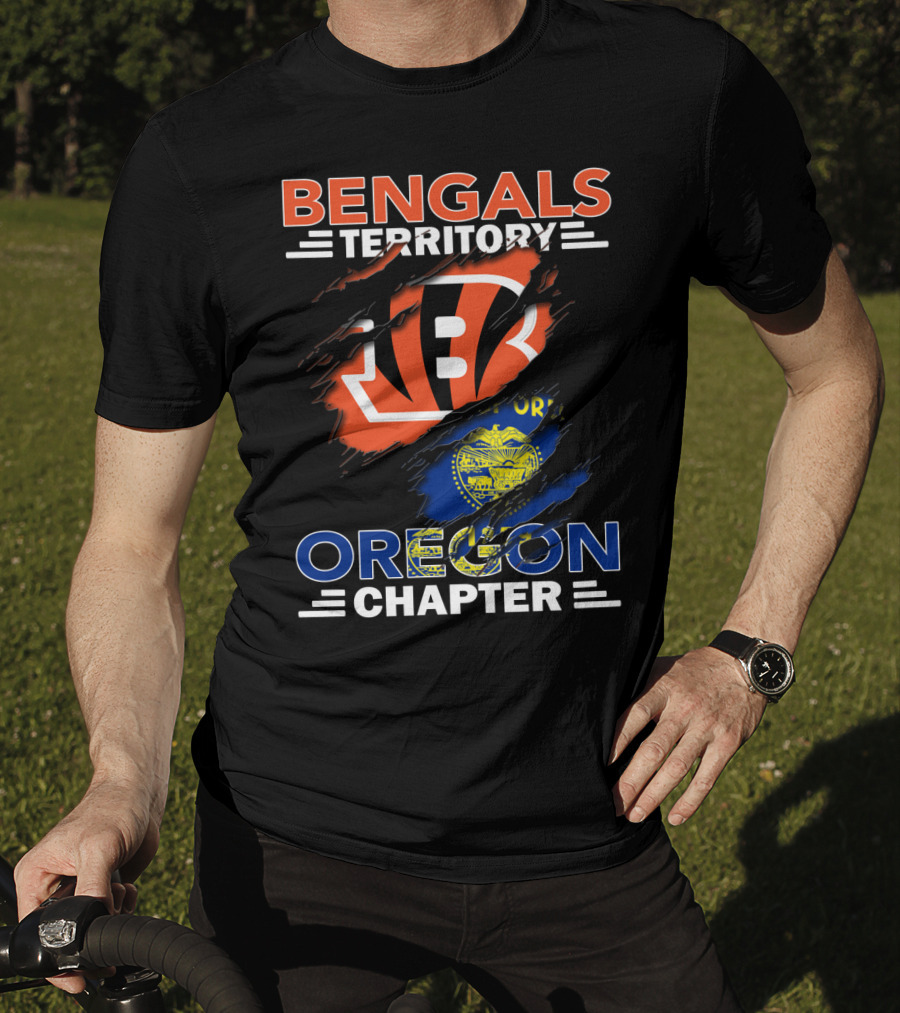 Bengals Territory Oregon Chapter Fan Club Emblem T-Shirt