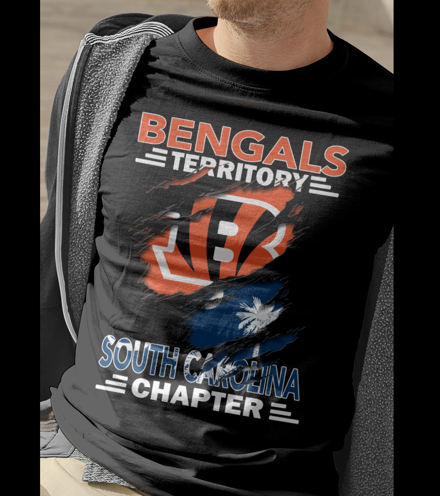 Bengals Territory South Carolina Chapter Palm Tree Claw T-Shirt