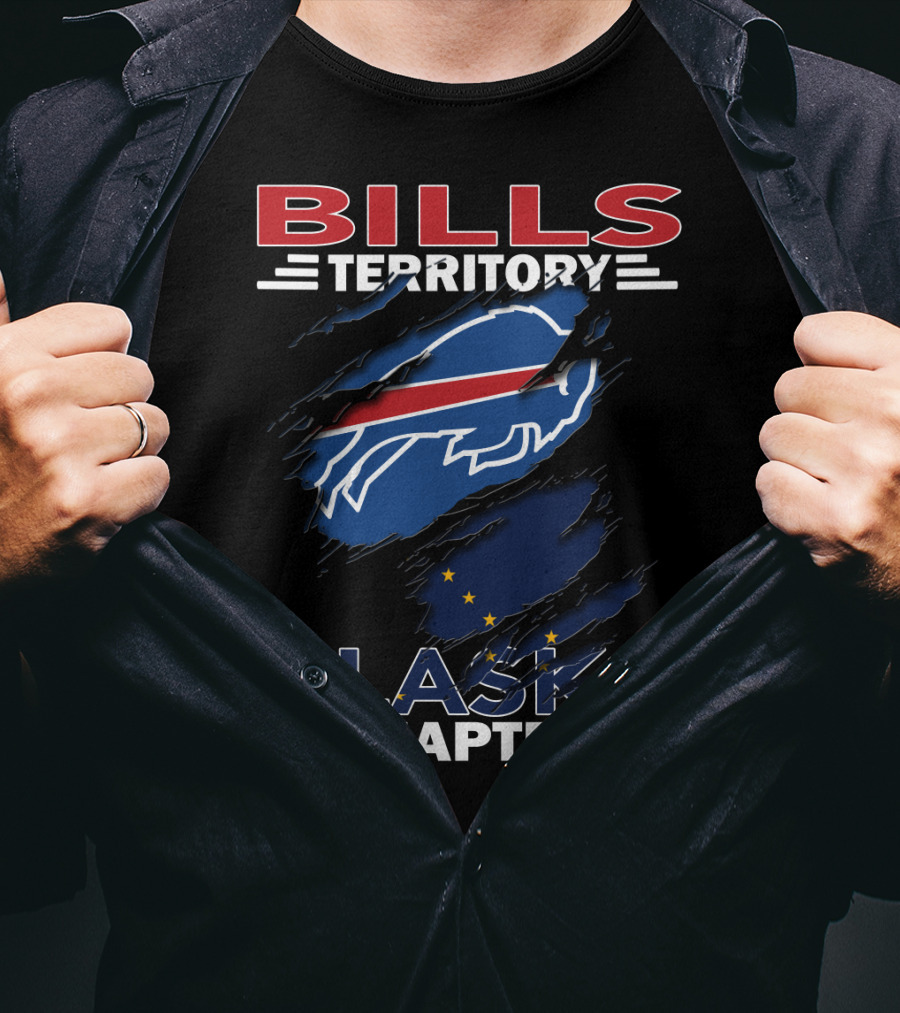 Bills Territory Buffalo Football Alaska Chapter Logo Flag T-Shirt