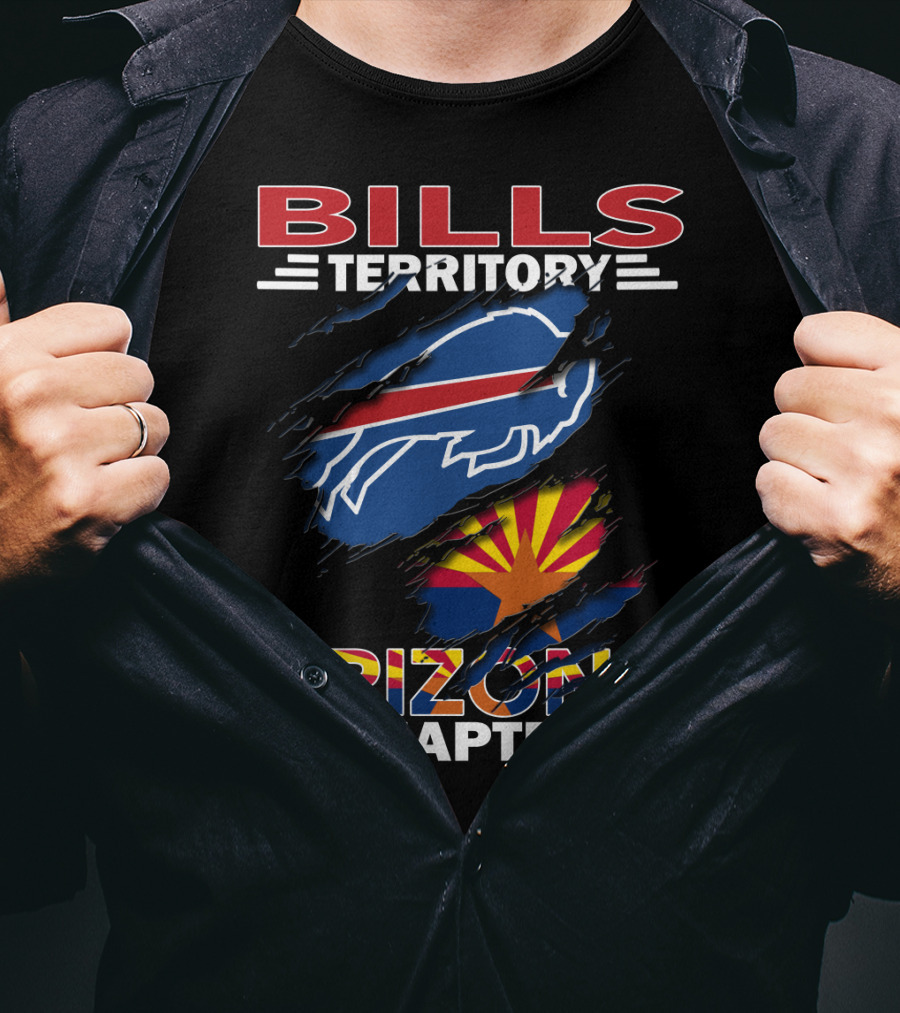 Bills Territory Arizona Chapter Buffalo Bills Logo Arizona Flag T-Shirt