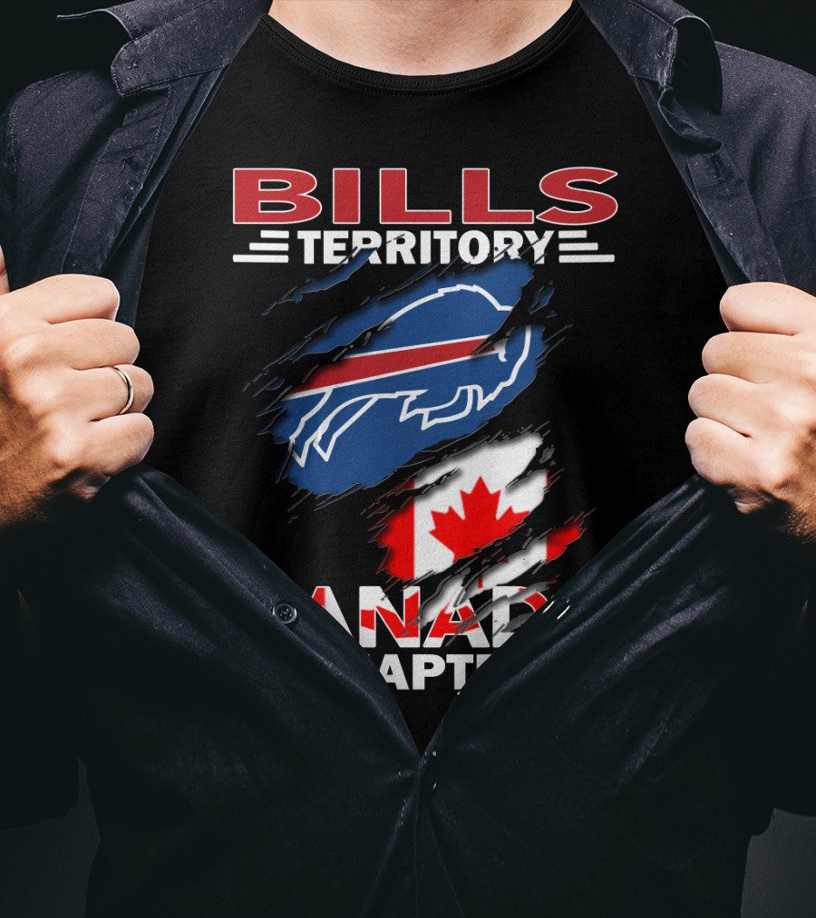 BILLS TERRITORY CANADA CHAPTER Buffalo Football Team Fan Club T-Shirt