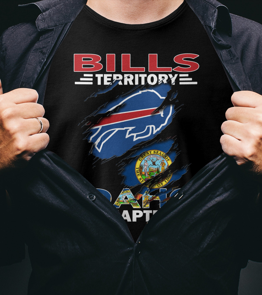 Bills Territory Idaho Chapter With Buffalo Symbol And Idaho Seal T-Shirt