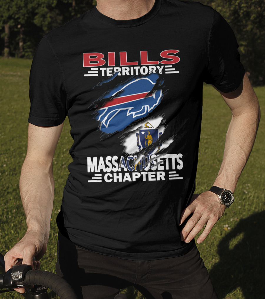 Bills Territory Massachusetts Chapter Buffalo Emblem T-Shirt