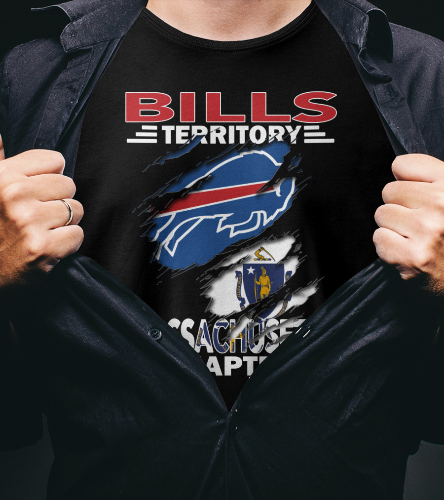 Bills Territory Massachusetts Chapter Buffalo Emblem T-Shirt