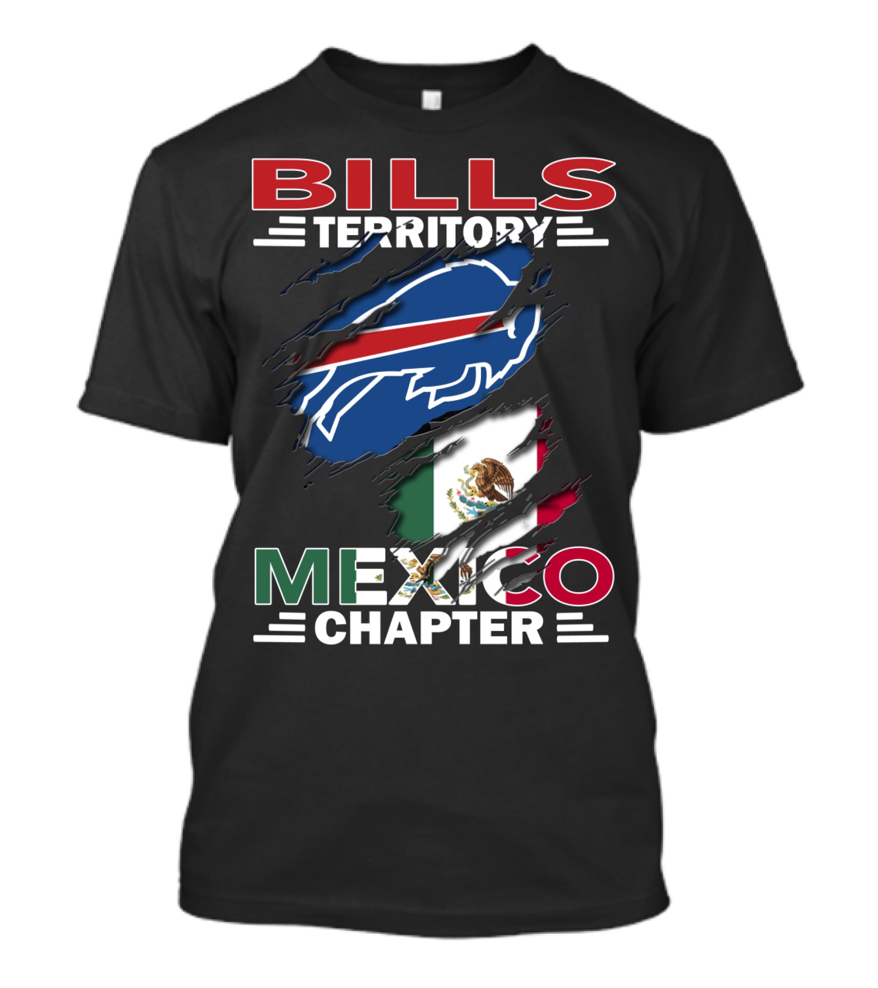 Bills Territory Mexico Chapter Buffalo Flag T-Shirt