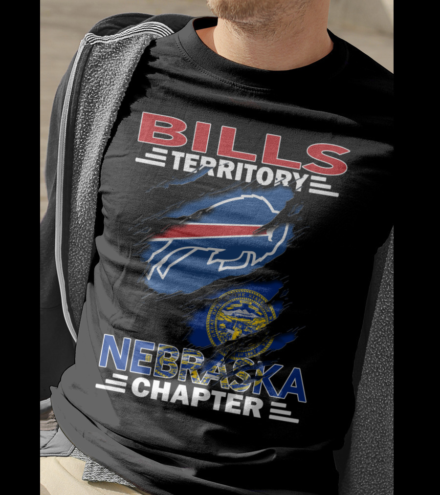 Bills Territory Nebraska Chapter Buffalo Symbol Nebraska State Seal T-Shirt