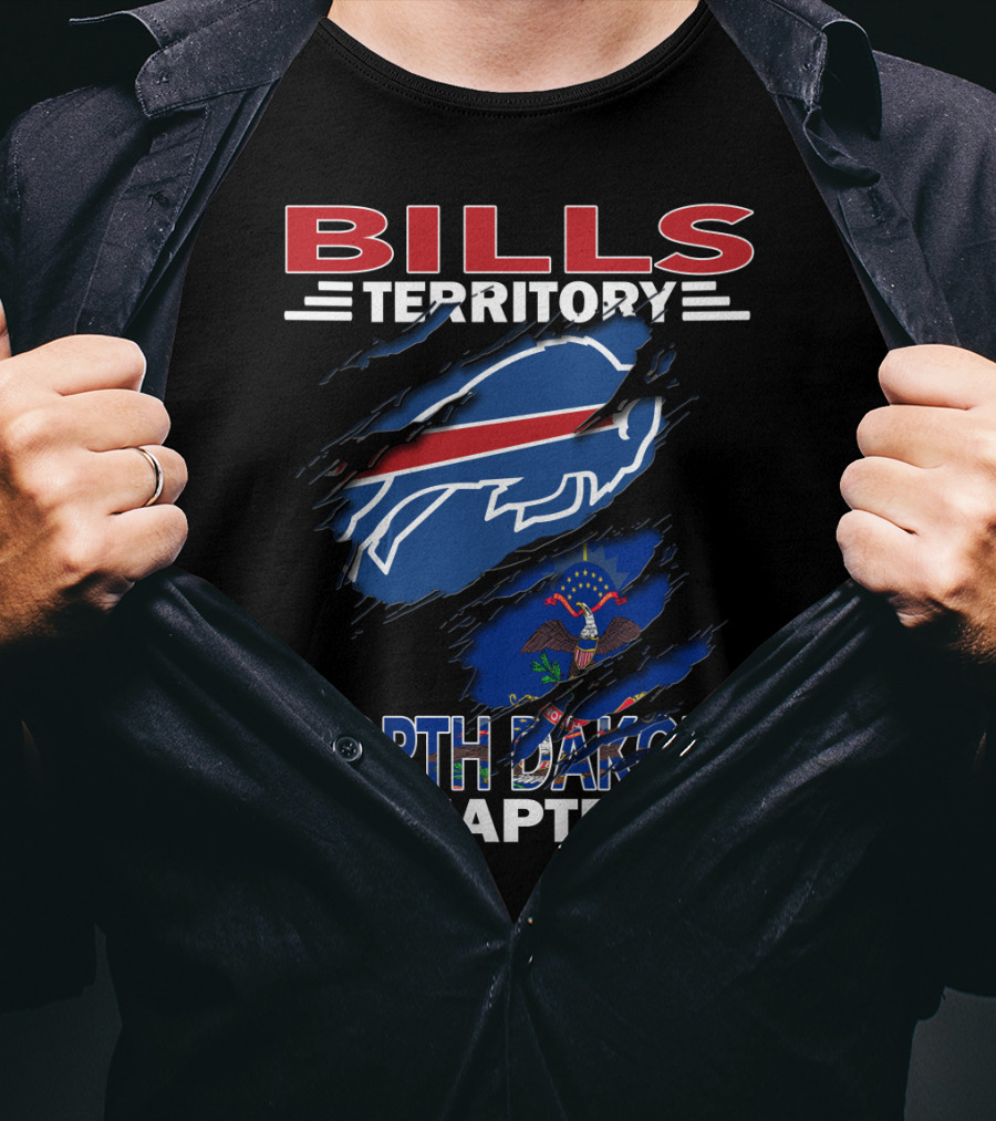 Bills Territory North Dakota Chapter Buffalo Football Fan Club T-Shirt