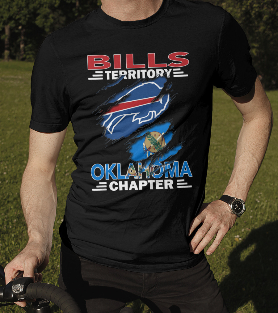 Bills Territory Oklahoma Chapter Buffalo Football Oklahoma Flag T-Shirt