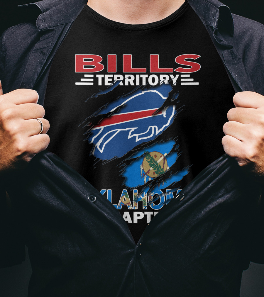 Bills Territory Oklahoma Chapter Buffalo Football Oklahoma Flag T-Shirt