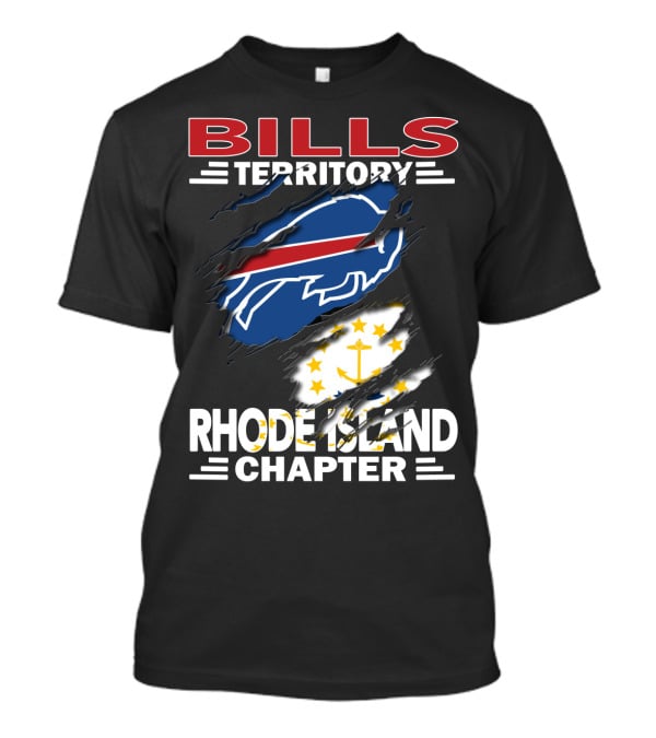 Bills Territory Rhode Island Chapter Blue Red Buffalo And Anchor T-Shirt
