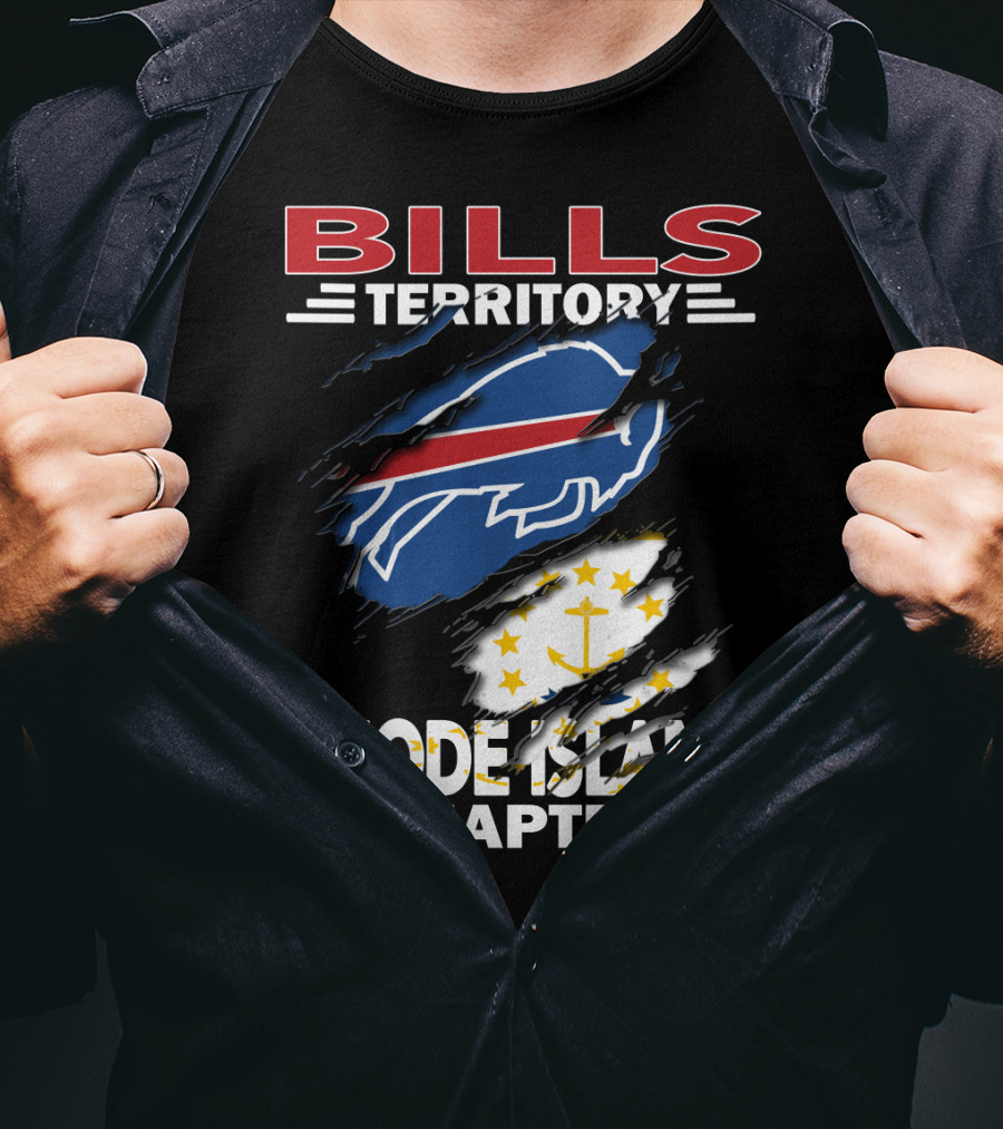 Bills Territory Rhode Island Chapter Blue Red Buffalo And Anchor T-Shirt