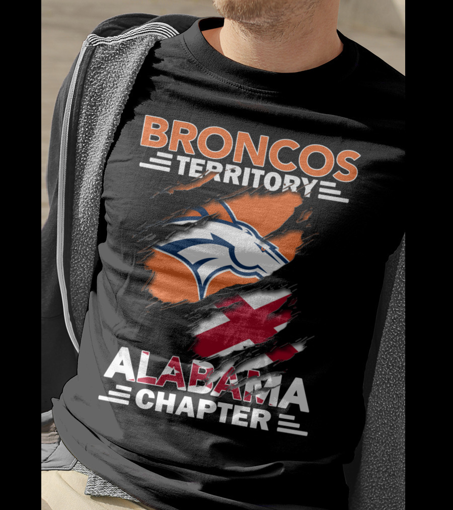 Broncos Territory Alabama Chapter Torn T-Shirt