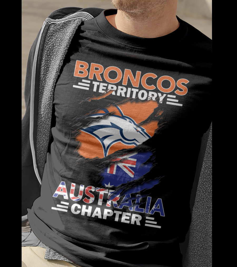 Broncos Territory Australia Chapter Flag T-Shirt