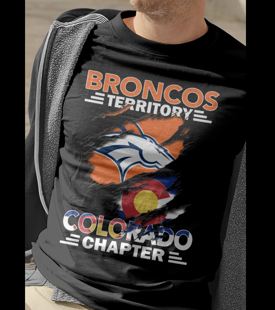 Broncos Territory Colorado Chapter Denver Football Pride T-Shirt