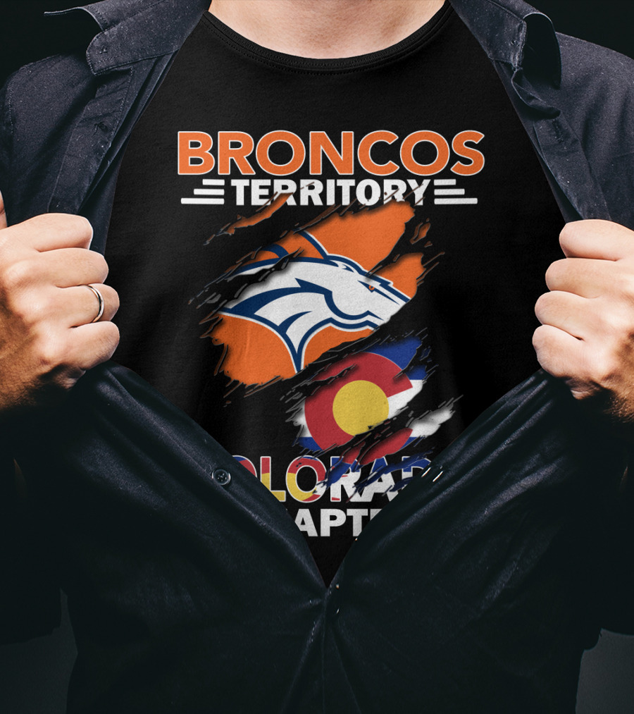 Broncos Territory Colorado Chapter Denver Football Pride T-Shirt