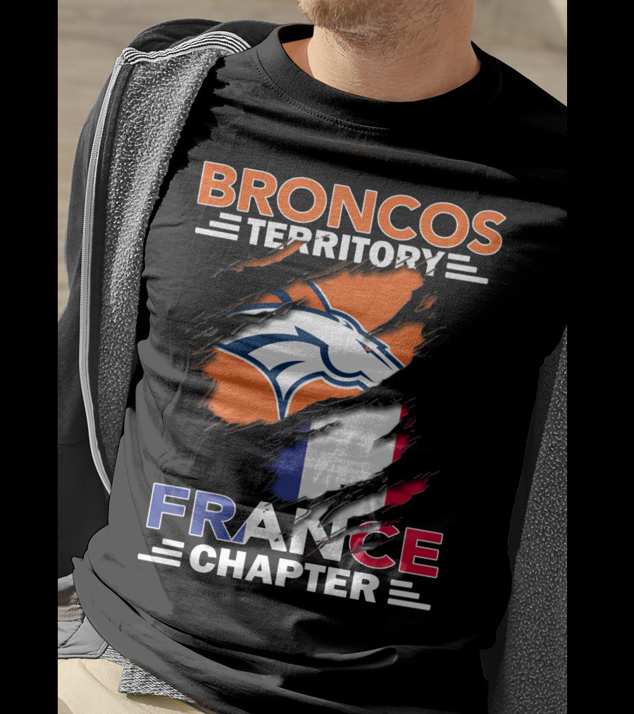 Broncos Territory France Chapter French Flag Fan Edition T-Shirt