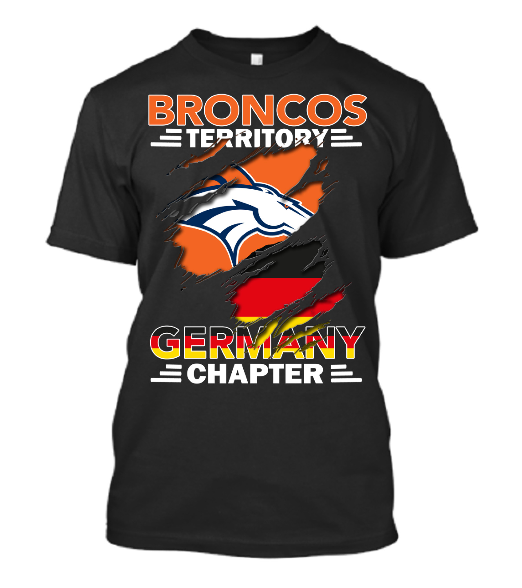 Broncos Territory Germany Chapter Football Fan T-Shirt