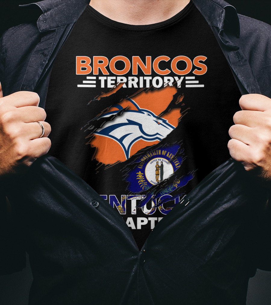 Broncos Territory Kentucky Chapter Commonwealth Flag Union T-Shirt
