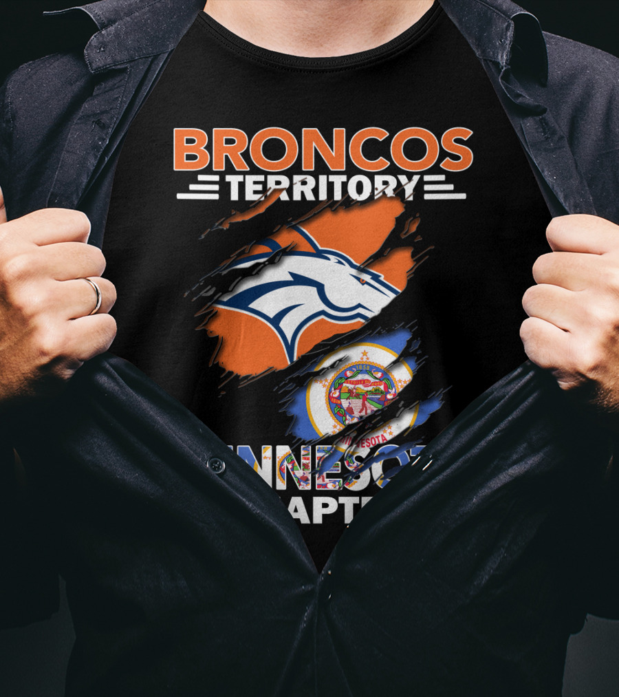 Broncos Territory Minnesota Chapter NFL Football Fan Club State Pride T-Shirt