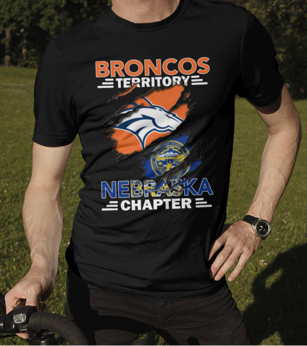 Broncos Territory Nebraska Chapter Team Pride Fan Club T-Shirt