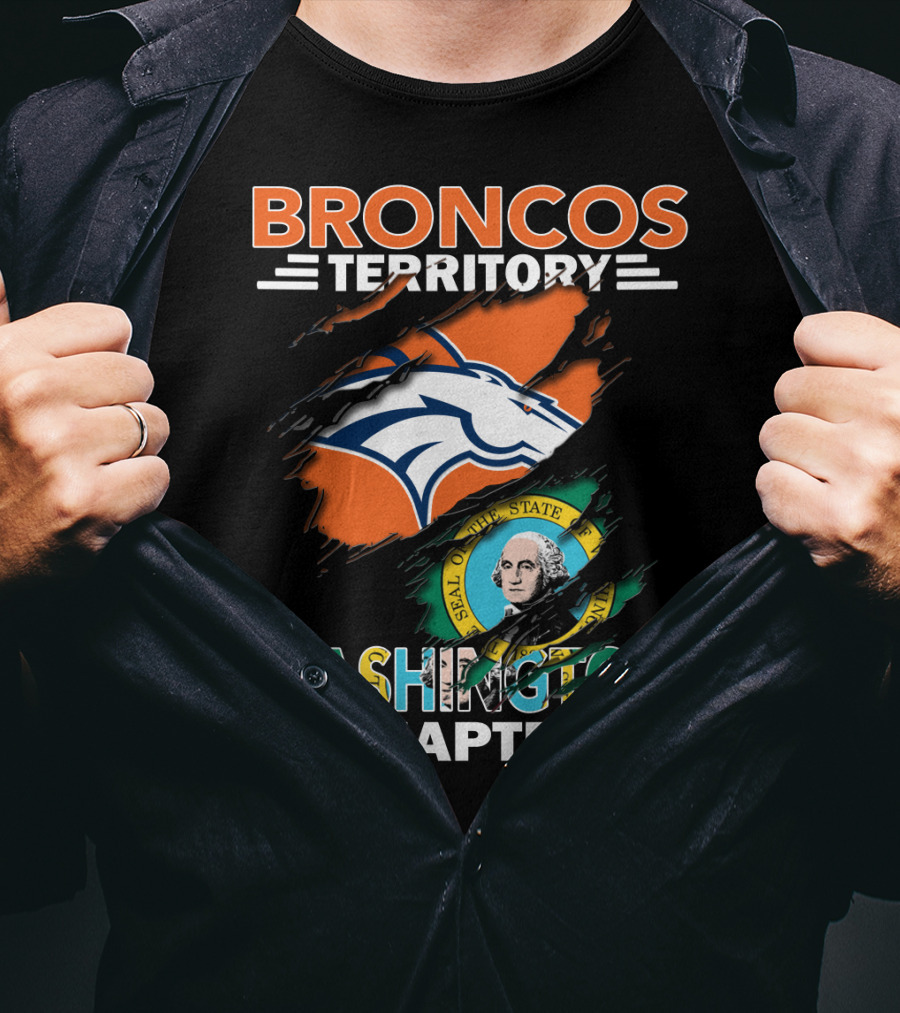 Broncos Territory Washington Chapter Denver Football Fan Club T-Shirt