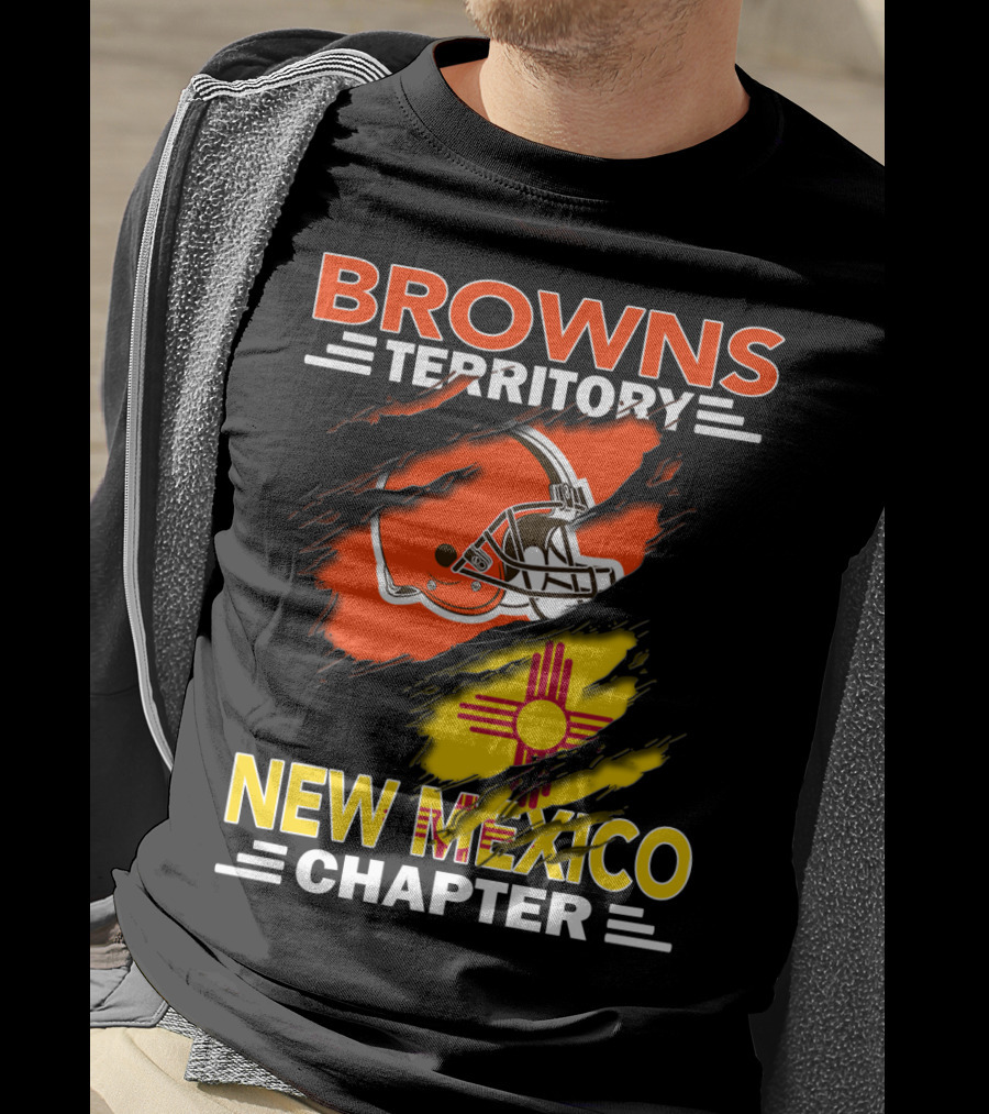 Browns Territory New Mexico Chapter Helmet And Zia T-Shirt