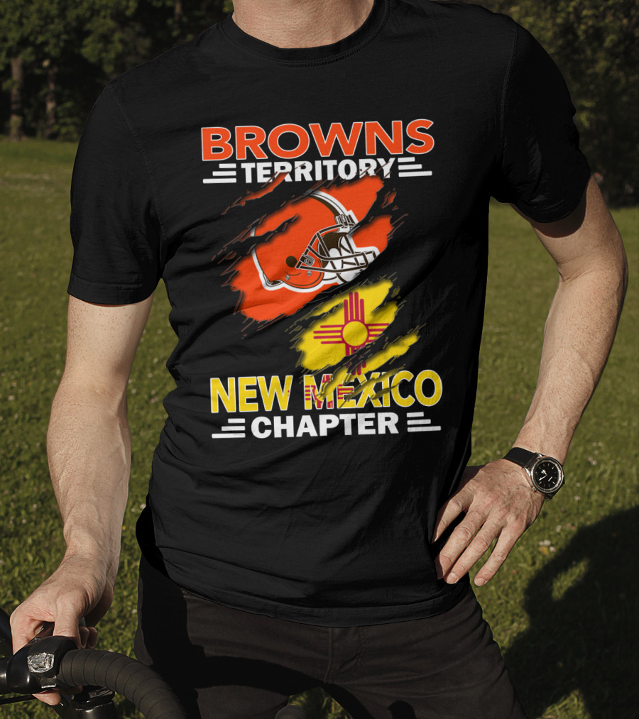 Browns Territory New Mexico Chapter Helmet And Zia T-Shirt