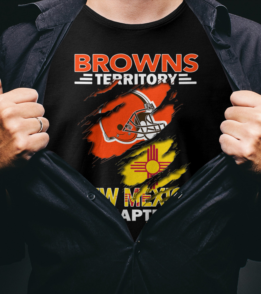 Browns Territory New Mexico Chapter Helmet And Zia T-Shirt