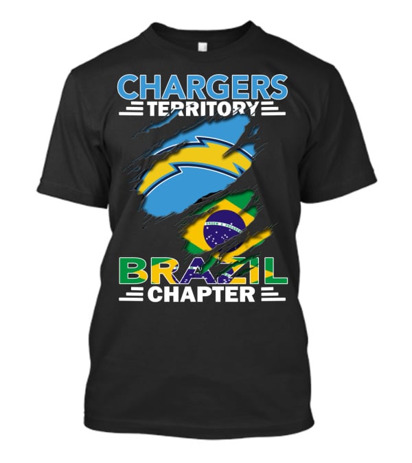 Chargers Territory Brazil Flag Chapter T-Shirt