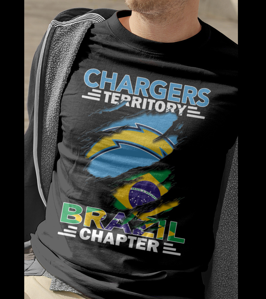Chargers Territory Brazil Flag Chapter T-Shirt