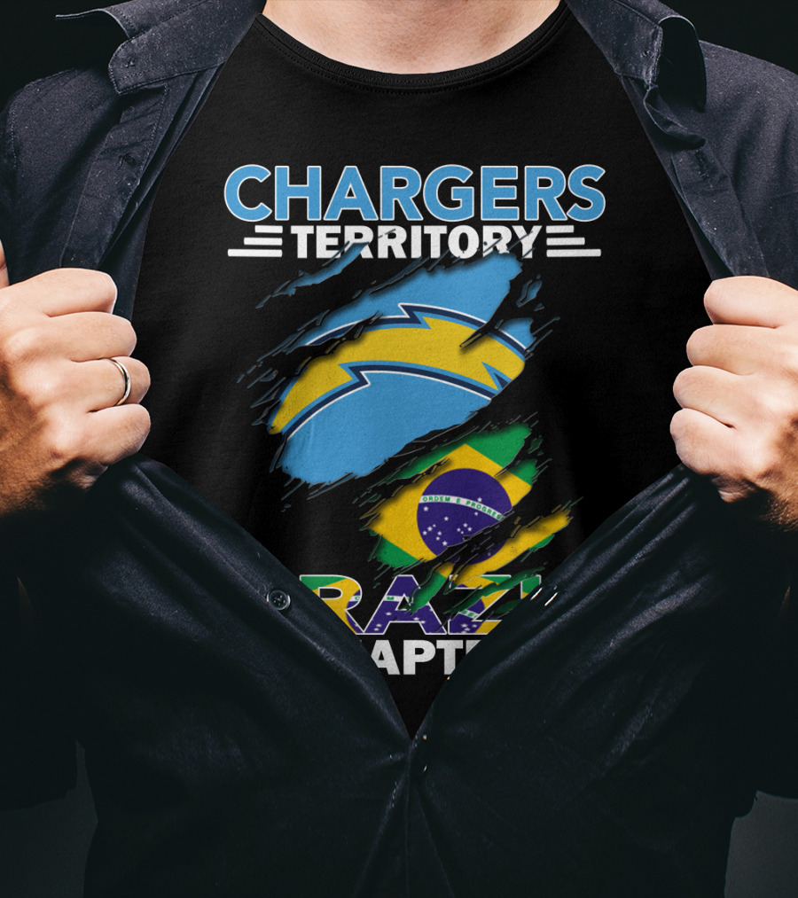 Chargers Territory Brazil Flag Chapter T-Shirt