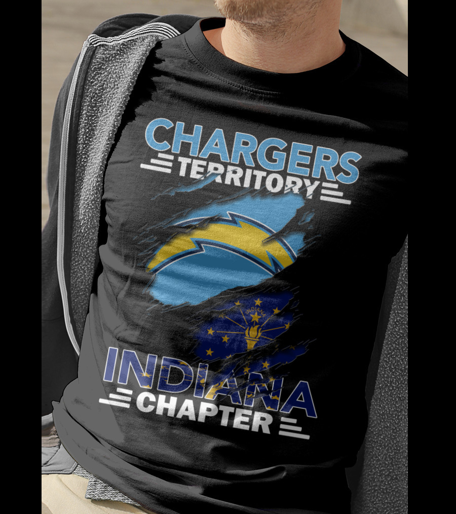 Chargers Territory Indiana Chapter NFL Sports Fans Enthusiasts Colts Crossover T-Shirt