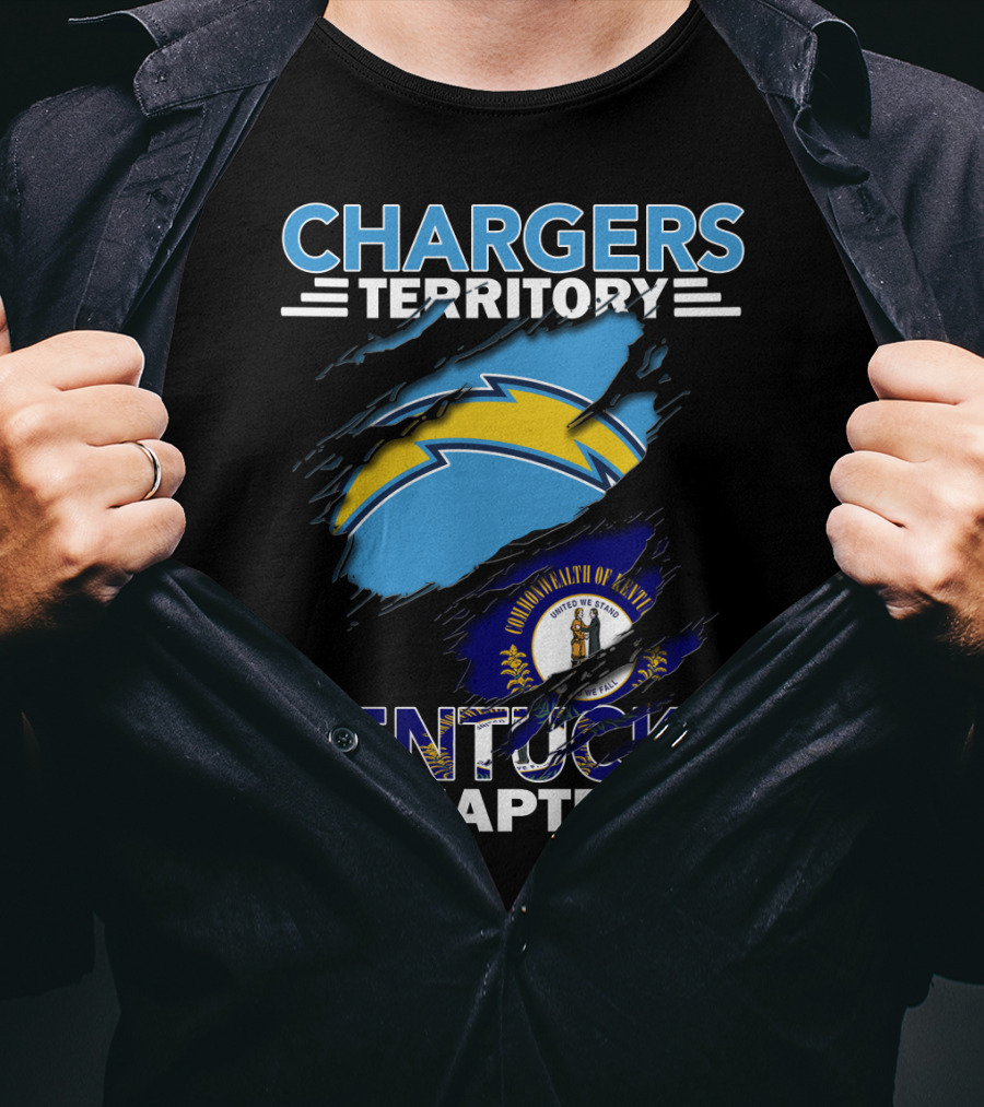 Chargers Territory Kentucky Chapter Commonwealth Of Kentucky Flag T-Shirt