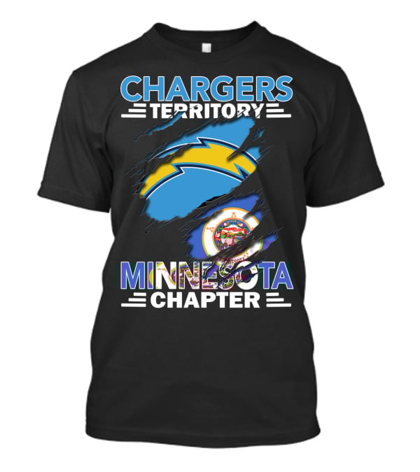 Chargers Territory Minnesota Chapter Logo With State Flag Elements T-Shirt