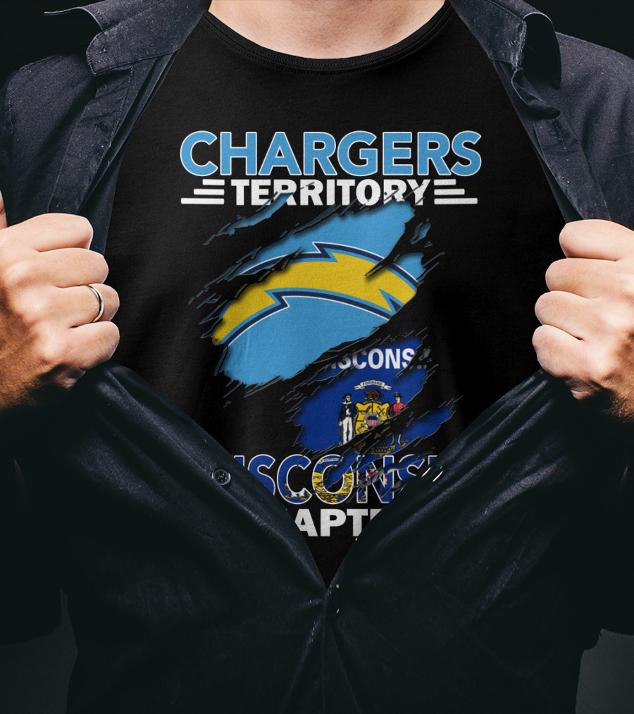 Chargers Territory Wisconsin Chapter NFL Los Angeles Team T-Shirt