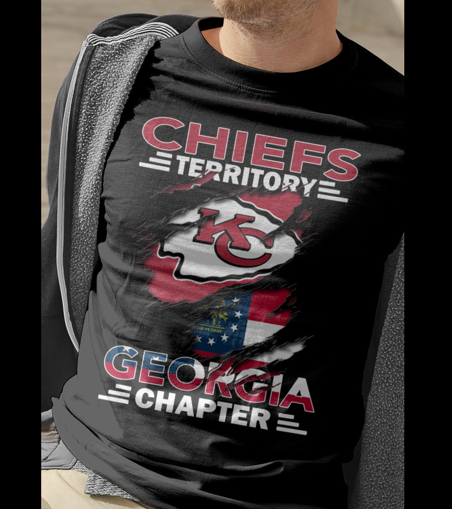 Chiefs Territory Georgia Chapter Kansas City Football Fan Club T-Shirt