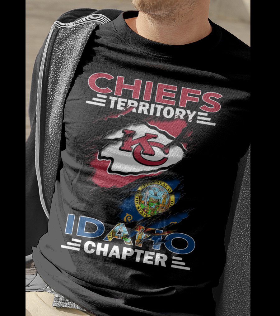 Chiefs Territory Idaho Chapter Kansas City Chiefs State Of Idaho Seal T-Shirt