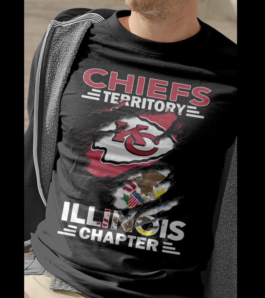 Chiefs Territory KC Logo Illinois Chapter T-Shirt