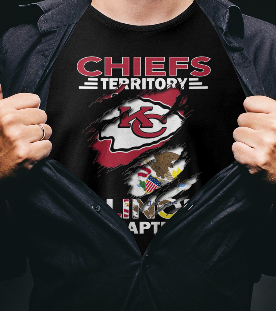 Chiefs Territory KC Logo Illinois Chapter T-Shirt
