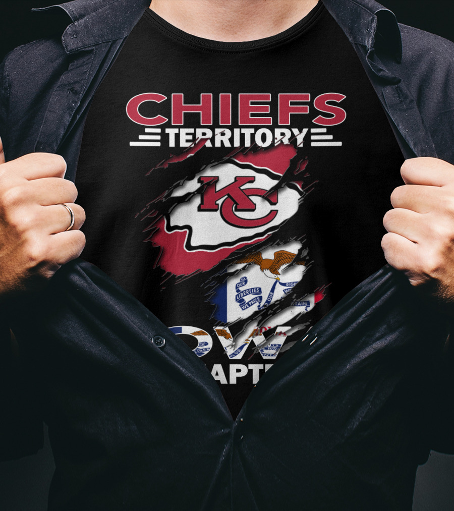 Chiefs Territory Iowa Chapter Kansas City Flag T-Shirt