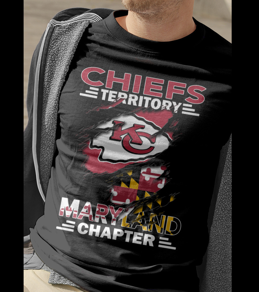Chiefs Territory KC Logo Maryland Chapter T-Shirt