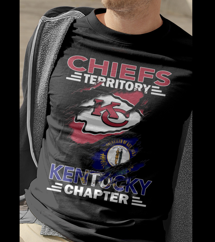Chiefs Territory Kentucky Chapter Commonwealth Of Kentucky Flag T-Shirt